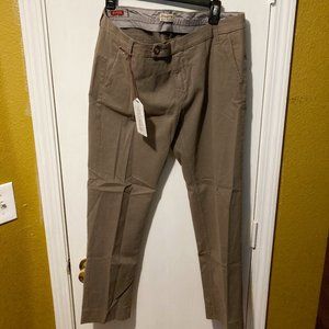 True NYC women's size 32 wool blend MARILYN soft taupe trouser pants 33x29 34x29